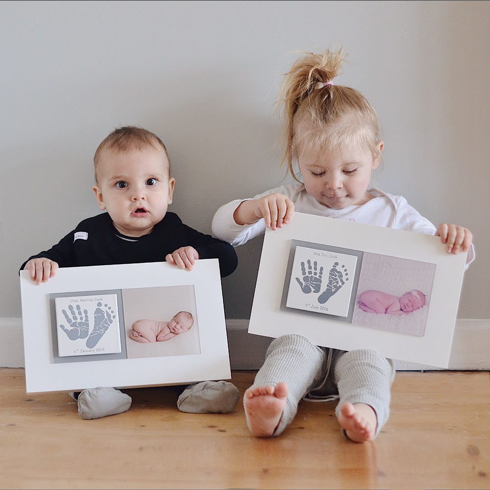 Newborn Baby keepsake frame handprints & footprints