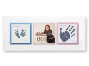 Siblings Baby keepsake frame handprints & footprints & photo