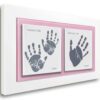 Siblings Baby keepsake frame handprints & footprints