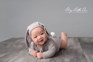 my little one photography baby in bunny ears