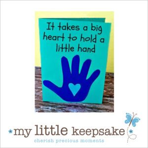 Father's Day handprint card