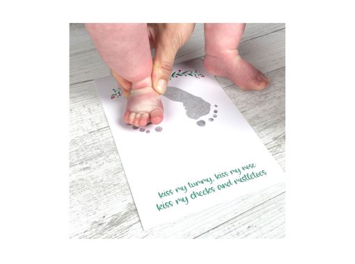 babys first christmas keepsake baby footprints