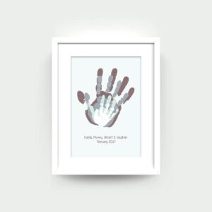 Framed Family Handprints Keepsake