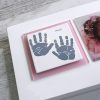 Enamel Baby handprint Keepsake Frame size guide