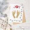Christmas baby footprints - inkless print kit