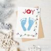 Christmas baby footprints - inkless print kit