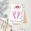 Christmas baby footprints - inkless print kit
