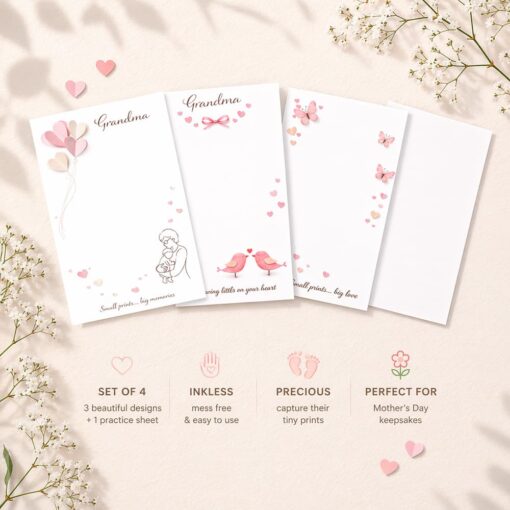 Mother's Day footprint baby keepsake for Grandma