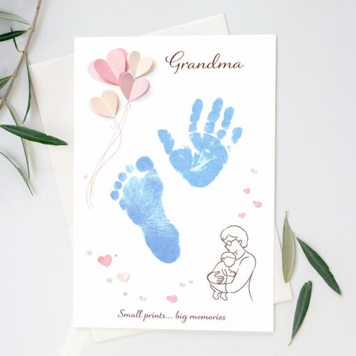 mother's Day baby hand & footprint inkless print kit