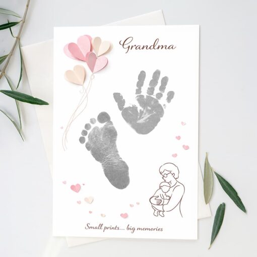 mother's Day baby hand & footprint inkless print kit
