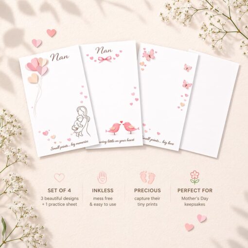 Mother's Day footprint baby keepsake for Nan