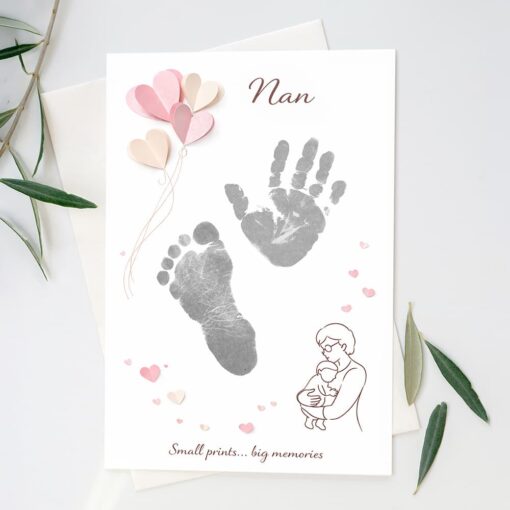 mother's Day baby hand & footprint
