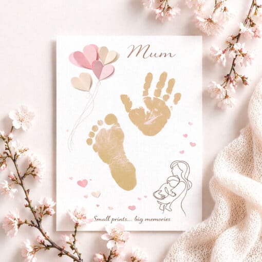 mother's Day baby hand & footprint inkless print kit