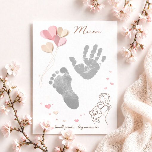 mother's Day baby hand & footprint inkless print kit