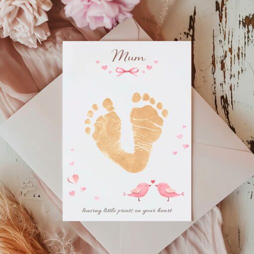 mother's Day baby hand & footprint