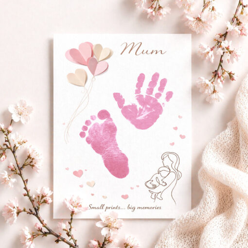 mother's Day baby hand & footprint